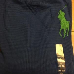 Ralph Lauren Polo brand boys hooded sweatshirt